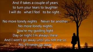 Paul McCartney  No More Lonely Nights  Scroll Lyrics quot22quot [upl. by Zonnya524]