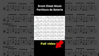 Ebony Eyes  Rick James drumsheetmusic drums partitura bateria music [upl. by Rudie]