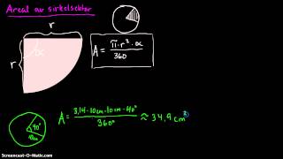 Areal av sirkelsektor [upl. by Healion]