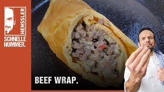 Schnelles Beef Wrap Rezept von Steffen Henssler [upl. by Neoma]