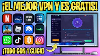 ¡PROTECCIÓN TOTAL 🎁 EL MEJOR VPN 100 GRATUITO PARA PC EN 2022 [upl. by Ecneitap729]