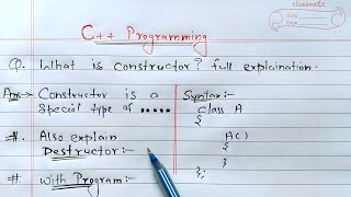 constructor and destructor in c  constructor and destructor in hindi  constructor in c [upl. by Bert]