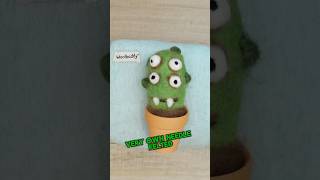 Easy Needle Felting Eye Plant Edition  A StepbyStep Guide diy needlefelting crafts stepbystep [upl. by Virnelli]