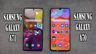 Samsung Galaxy A71 vs Samsung Galaxy A70  SpeedTest and Camera comparison [upl. by Moonier723]