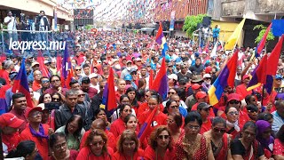 La foule répond à lappel de lAlliance du Changement à Curepipe [upl. by Hadden581]