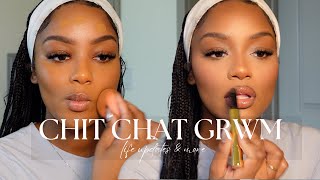 chit chat grwm  getting more personal updated everyday makeup life updates amp more [upl. by Ikcim17]