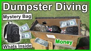 Wow Found Money Inside Mystery Bag Dumpster Diving 290 [upl. by Orbadiah]