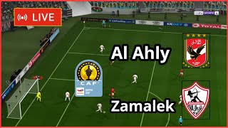 Al Ahly vs Zamalek live caf Super Cup final full match Football simulation Gameplay PC [upl. by Bowman765]