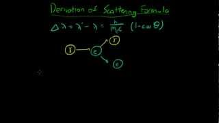 Deriving the Compton Scattering Formula Part 1 [upl. by Godred]