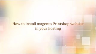 How to install Magento Printshop on Themeforest quickstart [upl. by Auqinet]