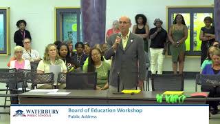 Waterbury Board of Education Workshop  June 6 2024 [upl. by Washko]