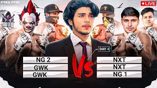 ❤NG 2 vs NXT❤ 🔥GWK 2 vs NXT🔥⭐GWK 2 vs NG1⭐TOURNAMENT🏆ROUND2🥵DAY4💥FT IND PAK free fire live [upl. by Nortad]