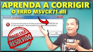 COMO RESOLVER O ERRO MSVCR71dll [upl. by Ike]