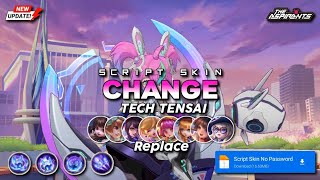 Script Skin Change Aspirant Tech Tensai No Password Mediafire  Full Effect amp Voice Latest Patch [upl. by Sonahpets991]