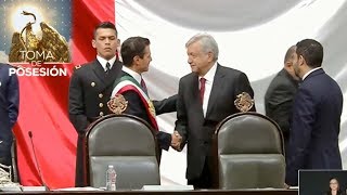 LO ÚLTIMO López Obrador recibe la banda Presidencial [upl. by Nylekoorb]