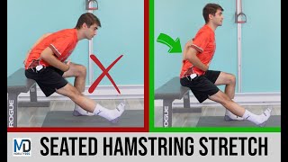 How To Seated Hamstring Stretch [upl. by Anahs674]