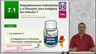 71 SUBPOBLACIONES LINFOCITARIAS Y EL RECEPTOR PARA ANTÍGENO DEL LINFOCITO T [upl. by Irianat362]