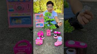 Satisfying With Unboxing Review Toys mini Kitchen Toy set Unboxing Coffee Machine Blender Mixer [upl. by Spence]