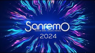 Sanremo 2024  Canzoni Lyricstesti [upl. by Esilram597]