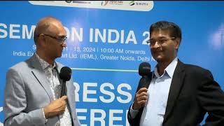 Semicon India 2024 Sandeep Kumar CEO of LampT Semiconductor Technologies [upl. by Enattirb]