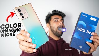 vivo V23 pro Unboxing amp testing  First Color Changing Phone 😍 [upl. by Delmore]