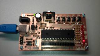 PIC18F4550 Test Board USB Bootloader [upl. by Backer721]