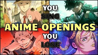 Try Not To Sing or Dance🚫🎤  🎵 Anime Opening Edition 2 🎵 [upl. by Leinto]