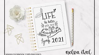 AGENDA 2021 PARA IMPRIMIR GRATIS DIY [upl. by Schick]