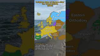 Religious Map of Europe after the Great Schism 1054 [upl. by Littlejohn]