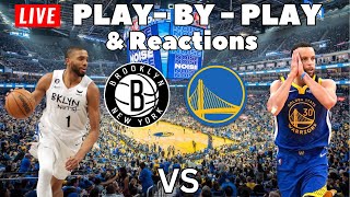 Brooklyn Nets vs Golden State Warriors  Live PlayByPlay amp Reactions [upl. by Isteb]