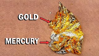 Dissolving Gold in Mercury [upl. by Ammeg]