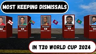 Most Keeping Dismissals in t20 World Cup 2024 [upl. by Fagen547]