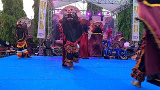 rompok singo barong jaranan wonge Aryo Budoyo live lapangan Brimob Mojoroto Kediri [upl. by Reltuc]