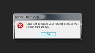 How to Fix Scratch Disk Full Error In Photoshop  Best Tricks 100 Solved [upl. by Adnawaj666]