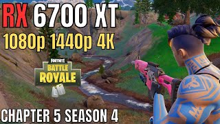 RX 6700 XT FORTNITE CHAPTER 5 SEASON 4  1080p 1440p 4K [upl. by Cyrie512]