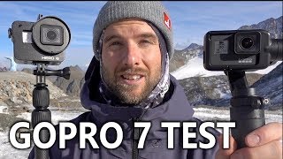 GoPro 7 Stabilization Test Snowboarding [upl. by Enomor69]