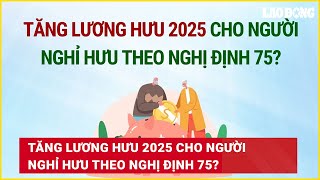 Tăng lương hưu 2025 cho người nghỉ hưu theo Nghị định 75  Báo Lao Động [upl. by Sacken]