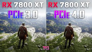 RX 7800 XT  PCIe 30 vs PCIe 40  How Big is the Difference [upl. by Goldia]