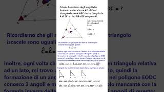 trova ampiezza angoli nel triangolo isoscele [upl. by Anecusa536]