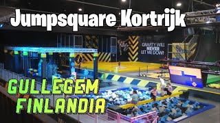 JumpSquare Kortrijk 2 Trampoline park Gullegem GROOTSTE TRAMPOLINE PARK VAN BELGIË [upl. by Lalita280]