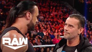 CM Punk and Drew McIntyre Talk Old Grudges  WWE Raw Highlights 1824  WWE on USA [upl. by Nimesh]