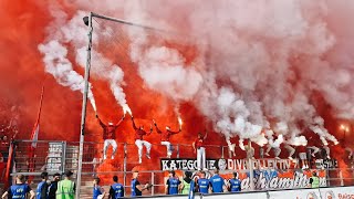 OFCFANS ZÜNDELN IN FRANKFURT PYROTECHNIK BEI FSV FRANKFURT  KICKERS OFFENBACH [upl. by Joellyn]