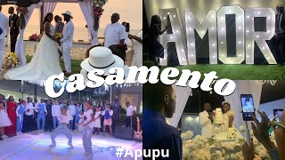 Casamento na praia civil e a própria festa apupu👰🏾‍♀️🤵🏾💍❤️ Vlog de 2 dias✨ [upl. by Abbotsun]