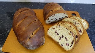 Easter Bread with Cranberries Raisins amp Cashews [upl. by Marigolde]