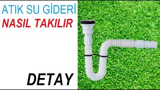 lavabo evye sifonu nasıl takılır değiştirilir lavabo sifon değişimi nasıl yapılır montaj [upl. by Nauqan382]