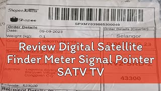 Review Digital Satellite Finder Meter Signal Pointer SATV TV Receiver SatLink [upl. by Virgy]