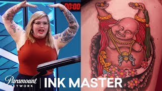 Story Rich Detail  Asian Deities Elimination Tattoo  Ink Master Shop Wars Season 9 [upl. by Botti]