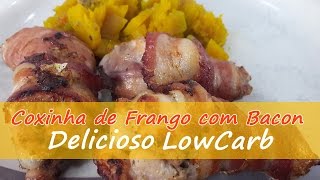 Coxinha de Frango com Bacon Low Carb [upl. by Ahsienal]