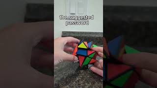 My password vs what it recommended me cool cubing rubixcube funny shorts [upl. by Enylrac]