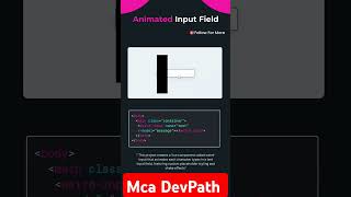 how to create input field in css webdevelopment css [upl. by Verada743]